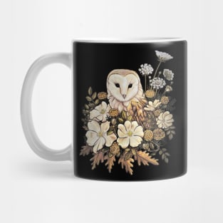 Barn owl and Wild Roses Mug